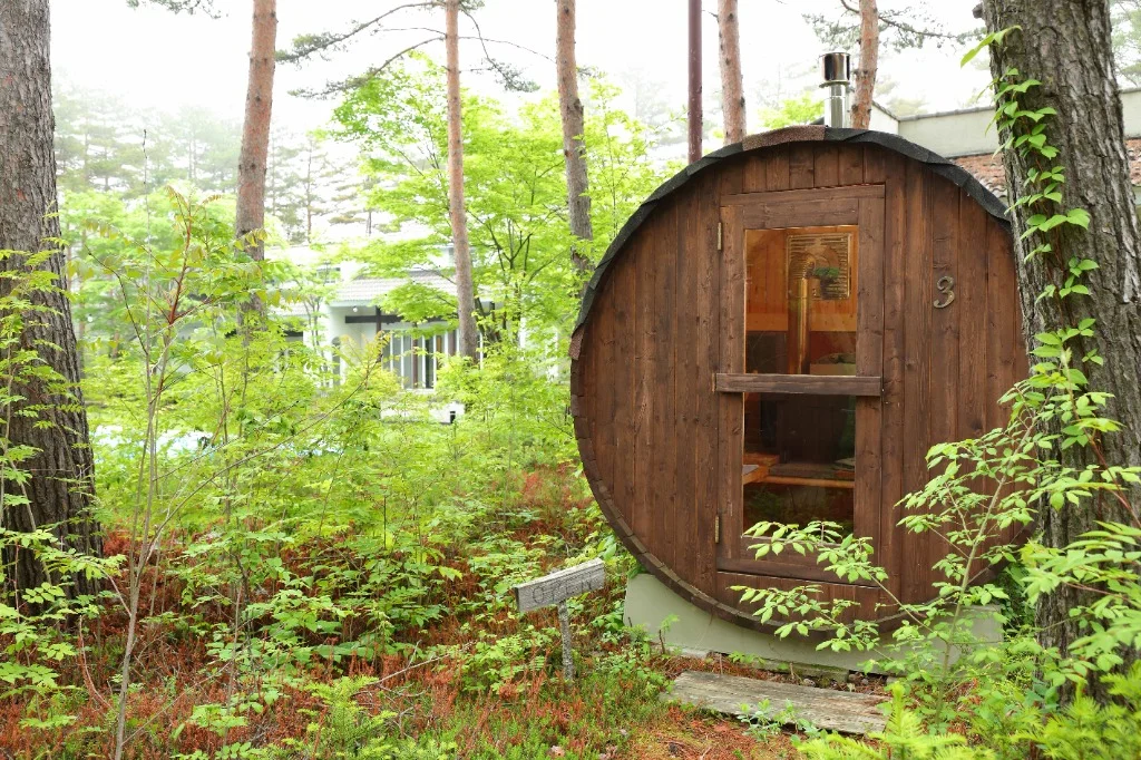 New Outdoor Barrel Sauna Completed